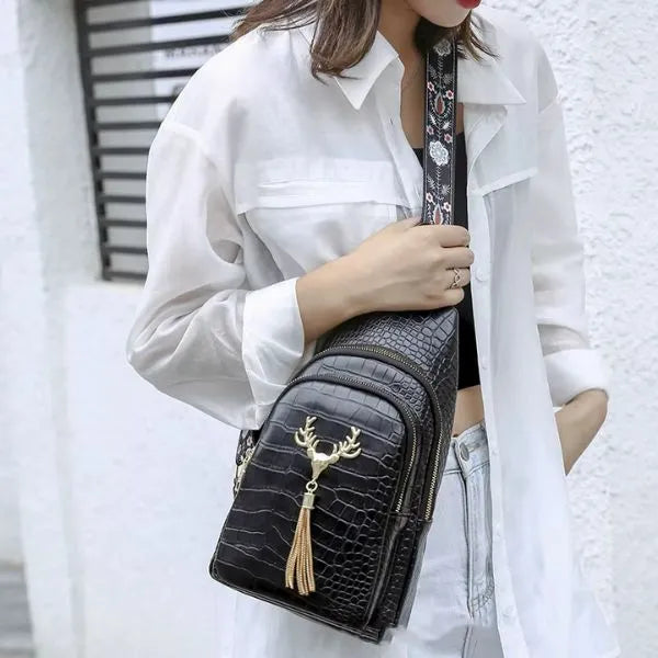 sac crossbody pu cuir porte en travers poitrine