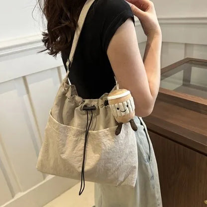 sac fourre-tout beige
