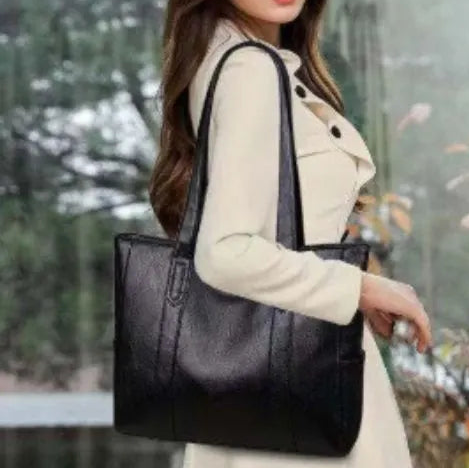sac fourre-tout cuir pu femme epaule