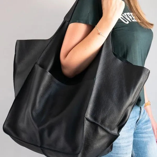 sac fourre tout pu cuir hobo a epaule