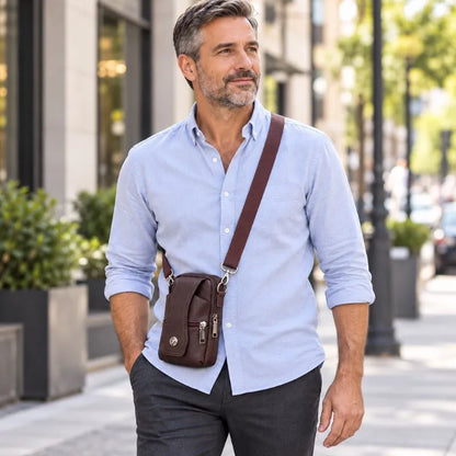 sacoche homme cuir couleur cafe