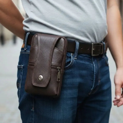 sacoche homme cuir porter a la ceinture