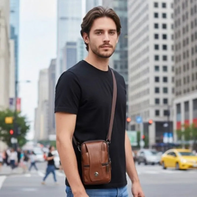 sacoche homme cuir porter en bandouliere ou crossbody
