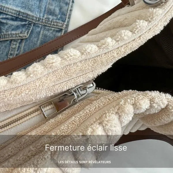Tote bag femme | velours côtelé grande capacité | URBANELLE™